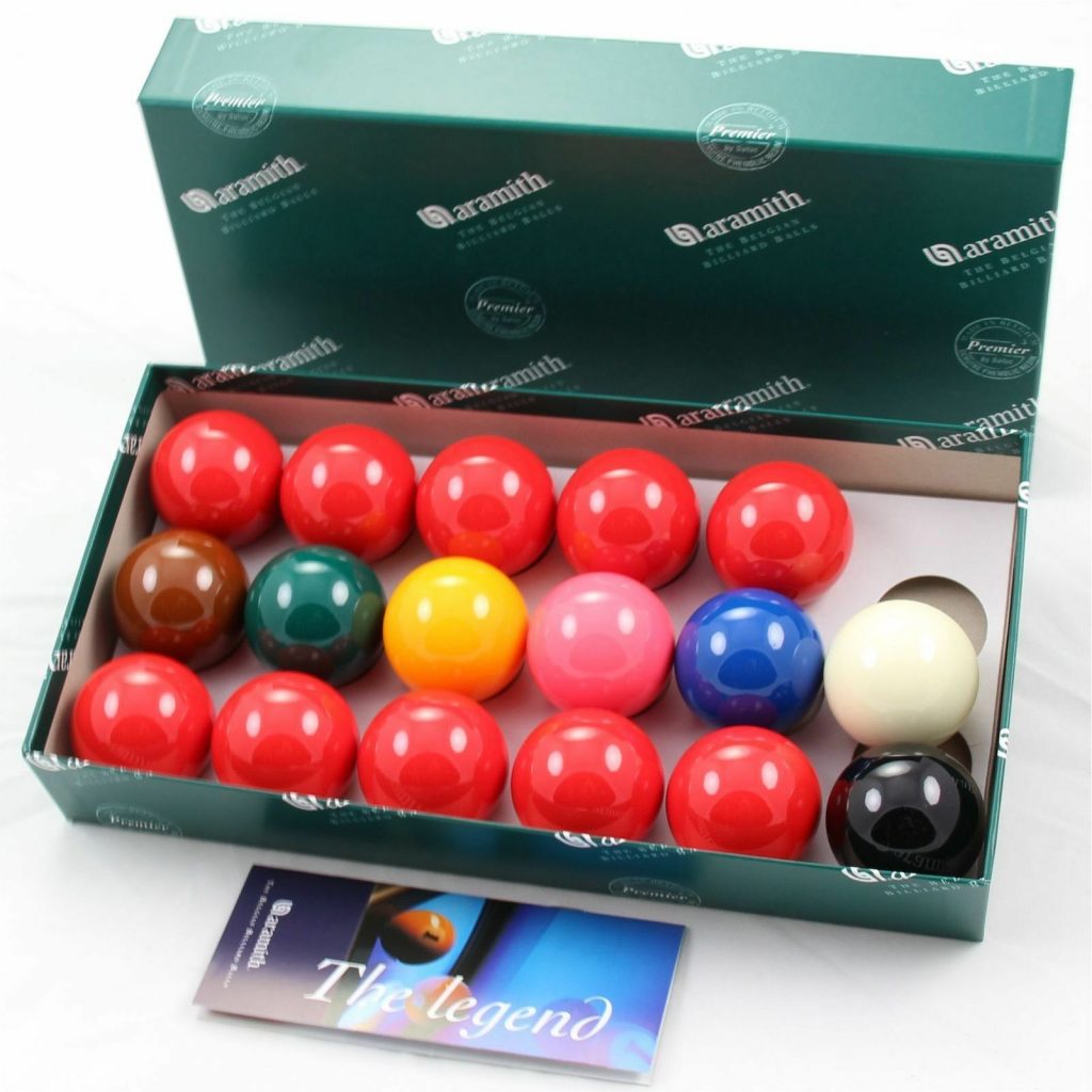 ARAMITH PREMIER 2″ snooker balls set with 10 reds for uk pool tables