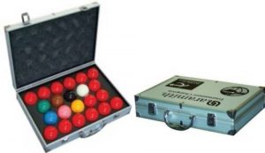 ARAMITH super pro 1G tournament snooker ball set in aluminium case