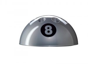 8 ball cue stand for up to 9 cues SILVER