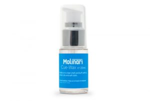 MOLINARI cue wax for cue shaft protection. Convenient pump bottle clear wax