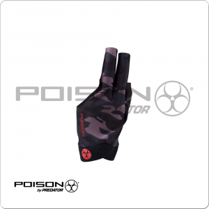 POISON cammo pool glove L/XL for left bridge hand