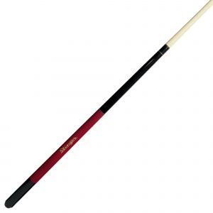 Stinger 2 piece cue with RED grip and reinforced maple shaft