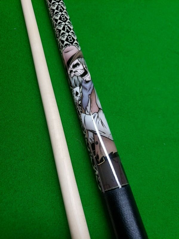 MAYHEM 9 ball 2 piece cue THE SKELETON GAMBLER