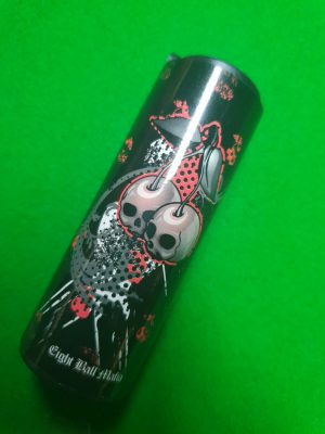 EIGHT BALL MAFIA cherry skulls £1 coin holder