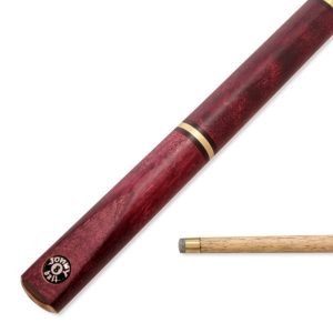 Burgundy 5 piece multiple joint cue. Great for adults, juniors and all ages as adjusts to many lengths, also great for when space is limited