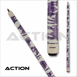 Action Gloss and Shimmer splatter 9 ball cue white/purple