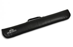 Peradon full zipped black case for 2 piece centre jointed cues