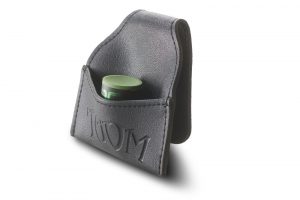 TAOM black genuine leather chalk pouch