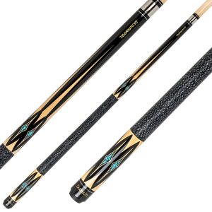 Centre jointed 9 ball cue.. Classic tournament 202, with Irish Linen wrap, quick release joint and striking design FREE joint protectors