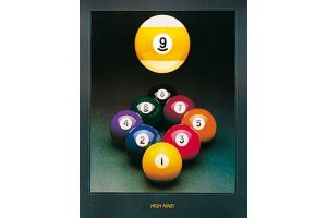 High Nine games room decor poster 60 x 74 cm