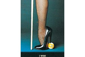 I Win sexy stockings girl games room decor poster  61 x 76 cm