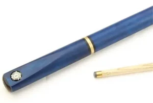 Blue 5 piece multiple joint cue. Great for adults, juniors and all ages as adjusts to many lengths, also great for when space is limited