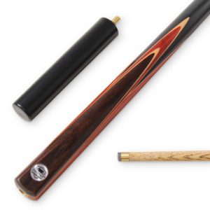 PRO147 RED MULTI SPLICE 3/4 SNOOKER CUE 9.5MM TIP WITH 6 INCH MINI BUTT INCLUDED FREE
