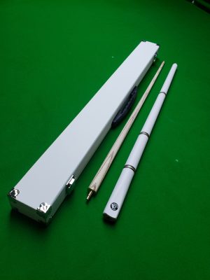 GHOST cue and case set WHITE 5 piece adjustable cue with matching hard case