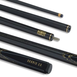 Powerglide Aramid 3k carbon centre jointed cue BLACK