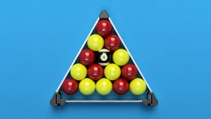 Racker professional sprung loaded triangle for English pool (2" balls)