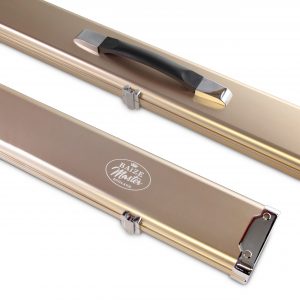 Baize Master prestige wide case for TWO x 1 piece cues and extensions ROSE GOLD