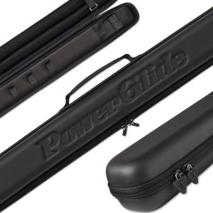 Powerglide SVARTUR 3/4 jointed soft touch cue case with carry strap and handle