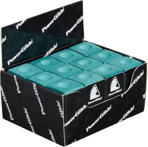 24 blocks of quality PowerGlide green chalk for all cue sports