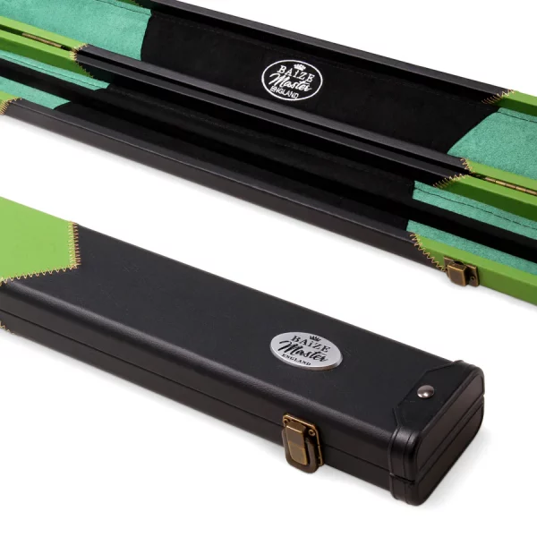 Baize Master Deluxe arrows case for TWO x 1 piece cues GREEN ARROWS