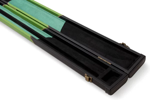 Baize Master Deluxe arrows case for TWO x 1 piece cues GREEN ARROWS - Image 3
