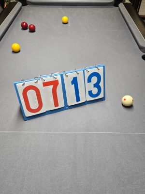 Quality score / race to numeral board flip pad