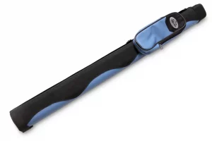 Oval Baize Master TRI TUBE hard tube case for centre jointed cue LIGHT BLUE