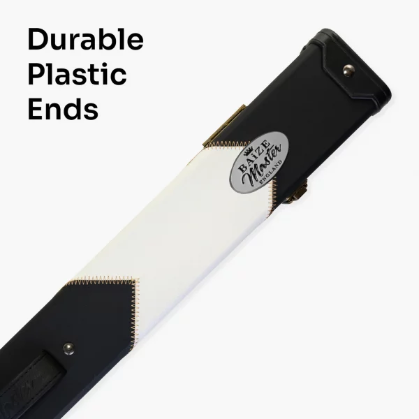 Baize Master Deluxe arrows 2 piece matching interior case WHITE for centre jointed cues - Image 2