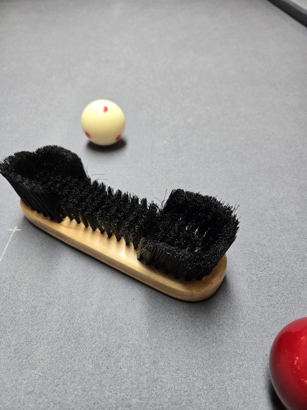 7" natural wood nylon table brush - Image 4