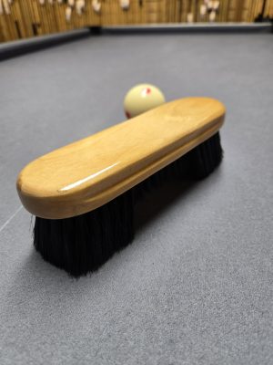 7" natural wood nylon table brush