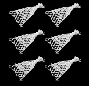 Pocket nets for smaller sized snooker tables - set of 6