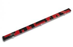 Peradon HALO case for 3/4 jointed cue and extension BLACK/RED PATCH