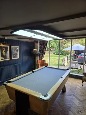 3x pool table lights for JOHN RUSH at JJ's Pool