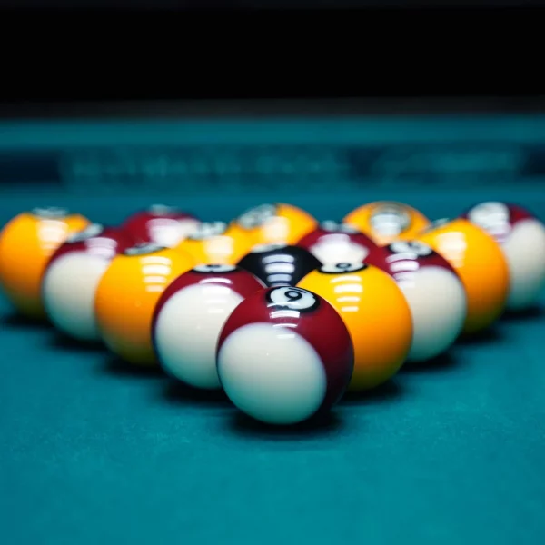 Ultimate Pool official pro 15 Dynasphere 2″ pool ball set with 1 7/8 ...