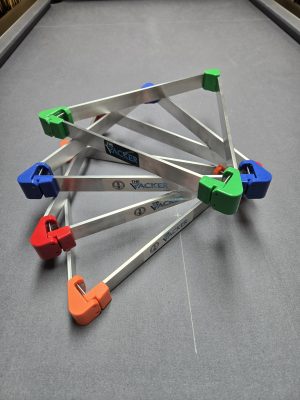 Racker professional sprung loaded triangle for English pool (2" balls) COLOURED... CHOOSE