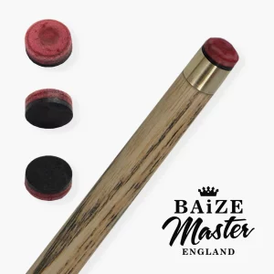 Baize Master Pro Red medium leather layered cue tip 10mm x 1